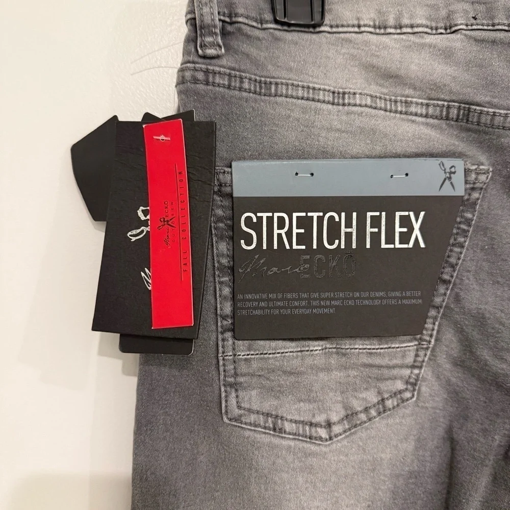 Marc Ecko Men's Cut & Sew Charcoal Slim Jeans Size 30x30 Street Wear Grunge